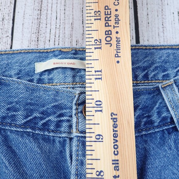 Levis Baggy Dad Jeans Womens 29 Blue Medium Wash Relaxed - Picture 7 of 8